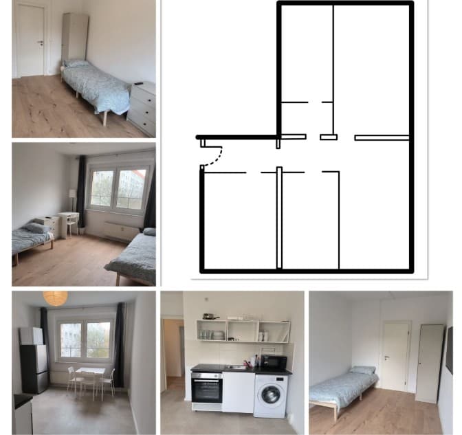 Furnished 4-room apartment by Leipzig Living, 65-90 m²
